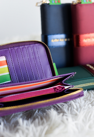 Cartera nylon metalizado