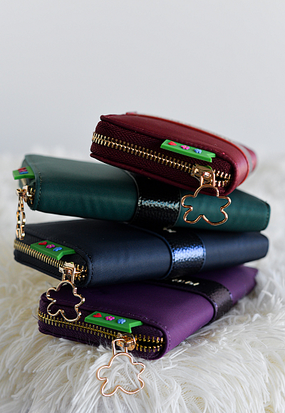 Cartera nylon metalizado
