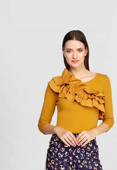 MUSTARD LIZ TOP