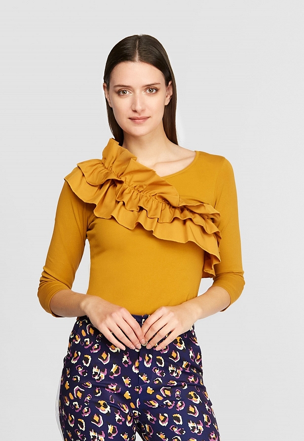 MUSTARD LIZ TOP - 5004